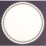 Generic 4" Coaster Round, White